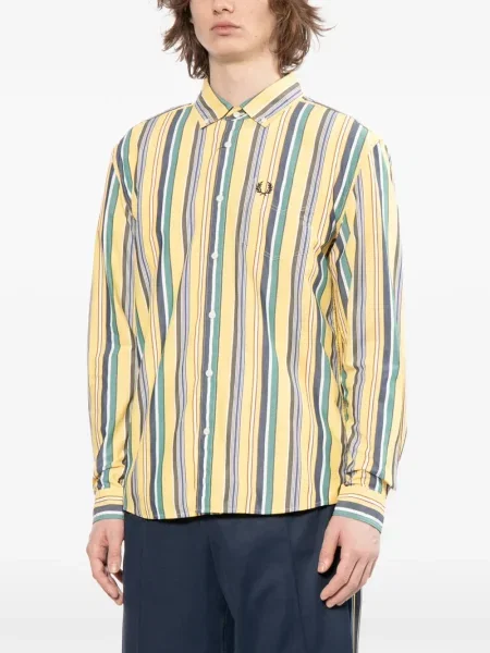 Pruhovaná košile Fred Perry žlutá