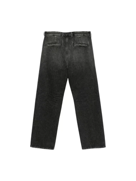 Jeansy straight leg Diesel czarne