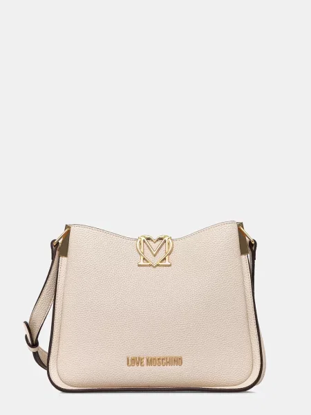 Geantă LOVE MOSCHINO Écru bej