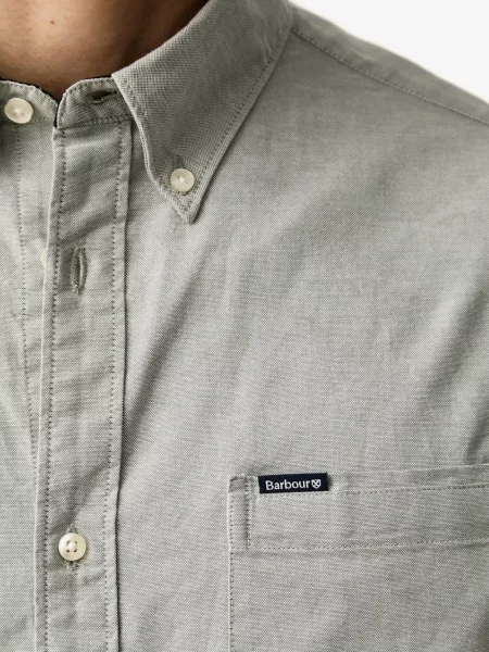 Lung cămașă Barbour cu mâneci lungi verde