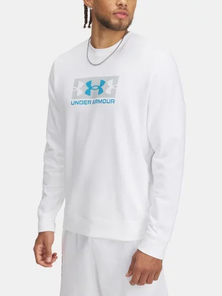 Hanorac crewneck Under Armour din material terry gri