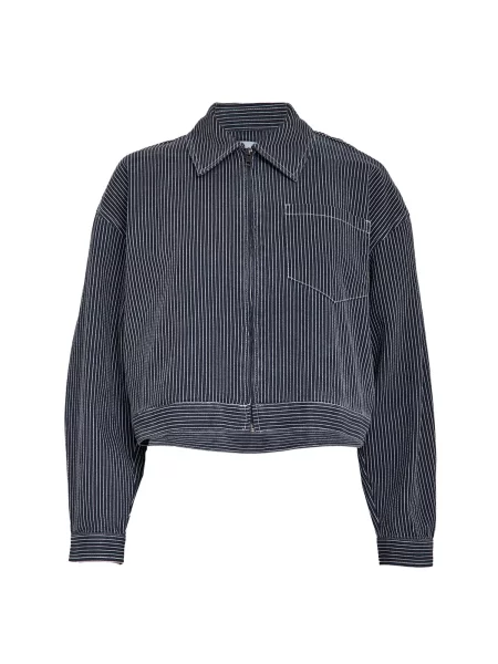 Minus Geacă de primăvară-toamnă Channi albastru denim alb