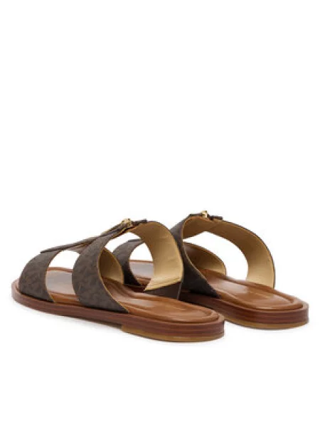 Šlepetės MICHAEL Michael Kors Berkley Flat ruda