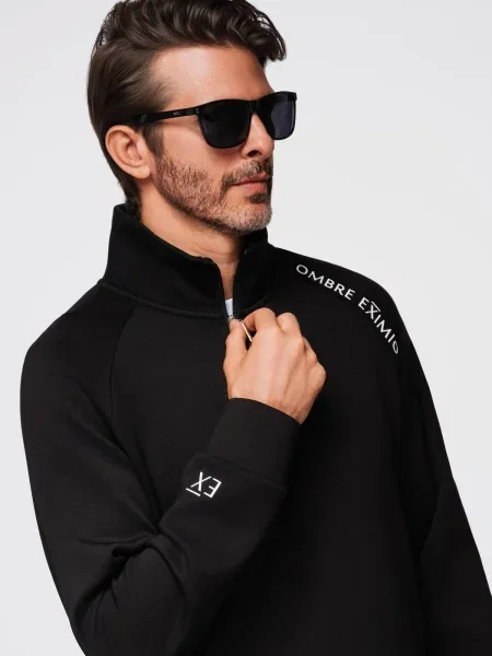 Hanorac cu glugă Ombre cu glugă negru