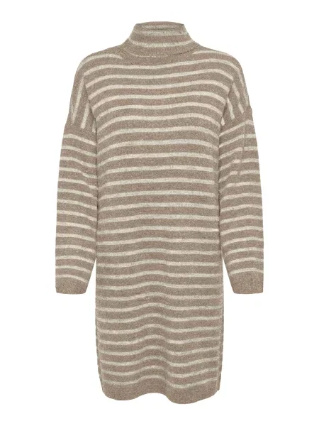 ONLY Rochie tricotat ONLTALIO bej închis / lână alb