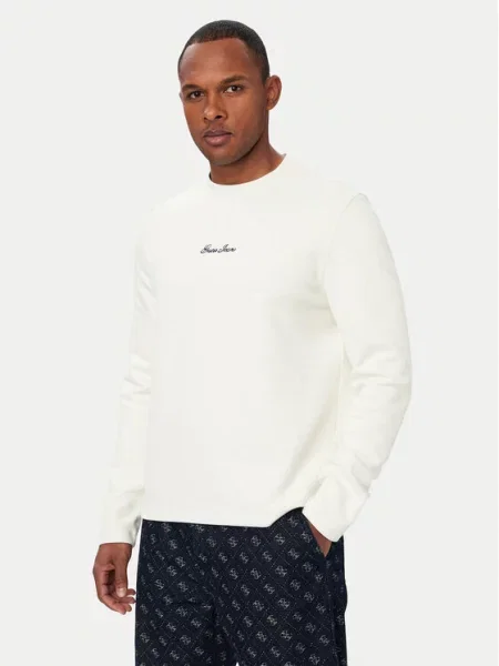 Guess Jeans Majica z dolgimi rokavi Svetlo bež