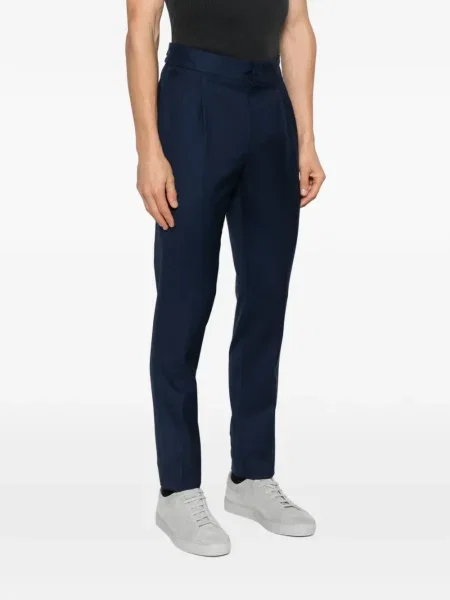 Pantaloni Pt Torino plisate albastru