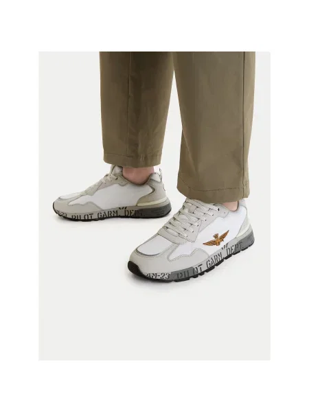 Sneakersy Aeronautica Militare bílé