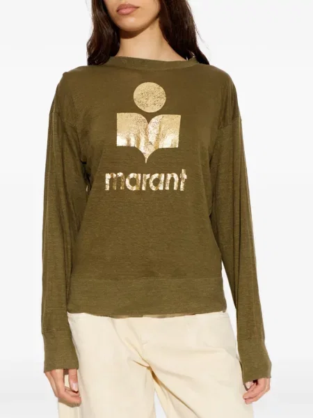 Hosszú póló Marant Etoile autogrammal zöld