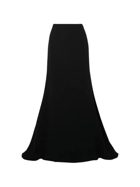 Fusta maxi Valentino Garavani de mătase negru