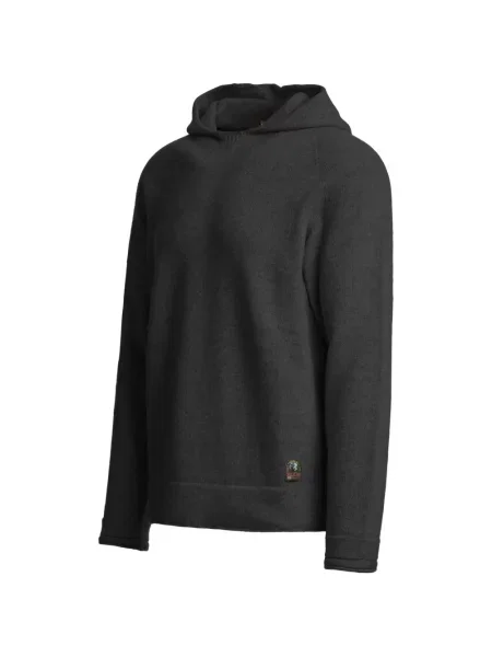 Hanorac cu glugă Parajumpers de lână negru