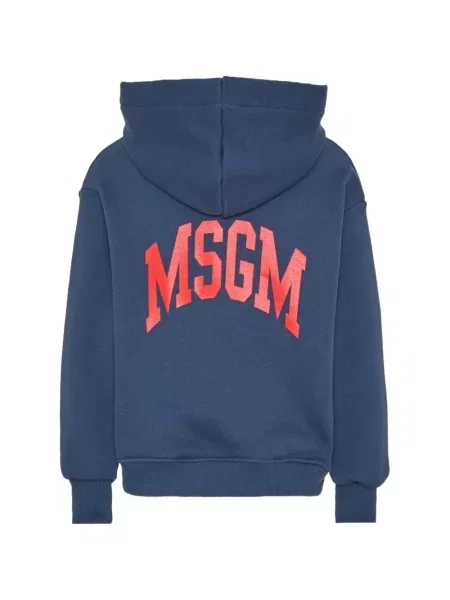 Bluza z kapturem dziecięca Msgm niebieska