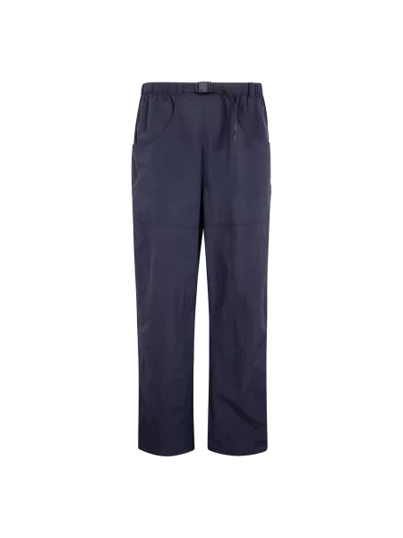 Spodnie The North Face z paskiem niebieskie