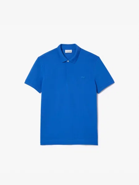Поло Lacoste голубое