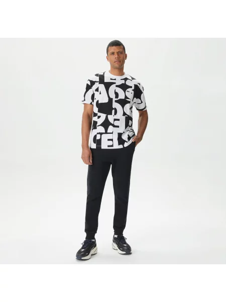 Lacoste Spodnie Dresowe Relaxed Fit czarny