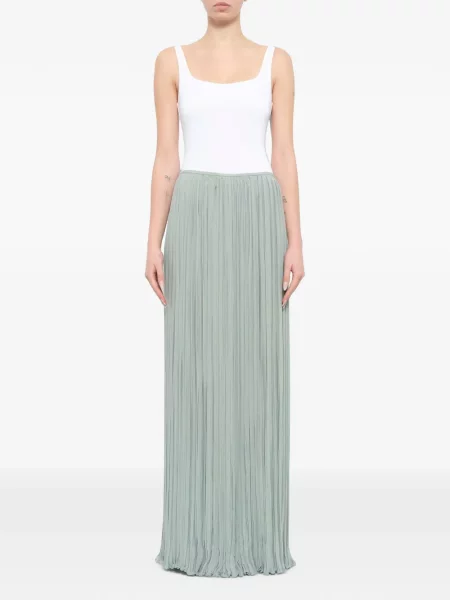 Fusta maxi Lanvin cu cordon albastru