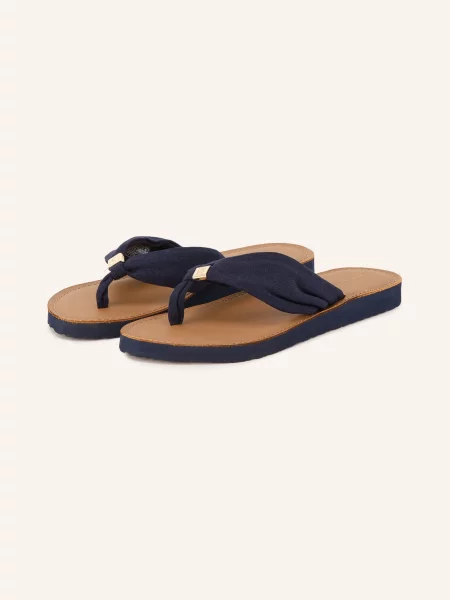 Klapki Tommy Hilfiger niebieskie