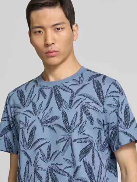 T-shirt o kroju regular fit z czystej bawełny Tom Tailor