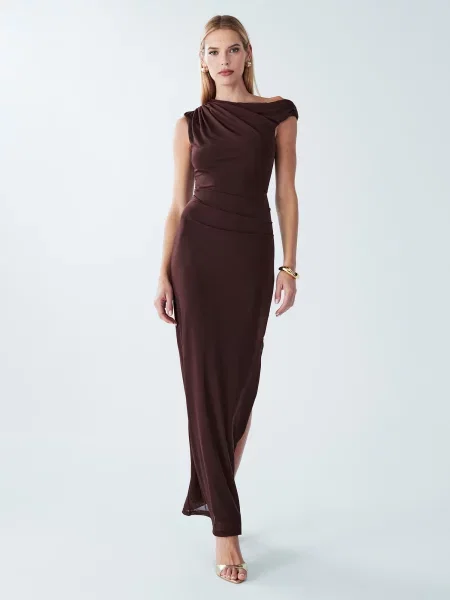 BWLDR Rochie de seară Freya ciocolatiu