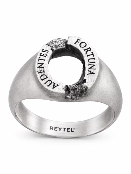 REYTEL Inele AUDENTES FORTUNA argintiu