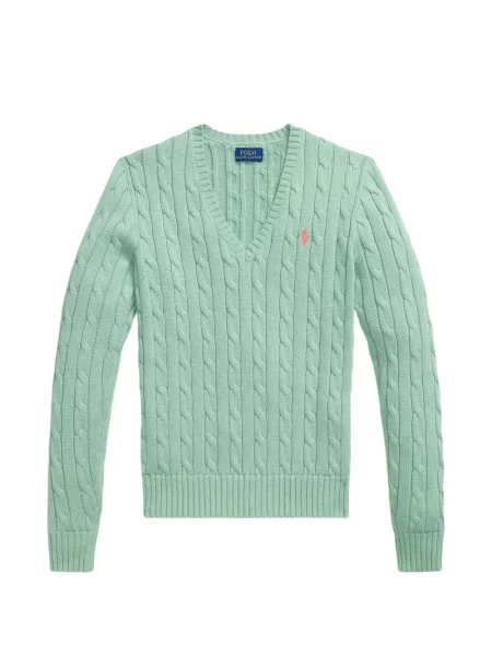 Хавлиени препасан карирана риза Polo Ralph Lauren синьо