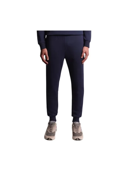 Skinny spodnie Lyle & Scott niebieskie