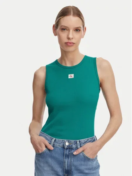 Calvin Klein Jeans Felső Sötétzöld zöld