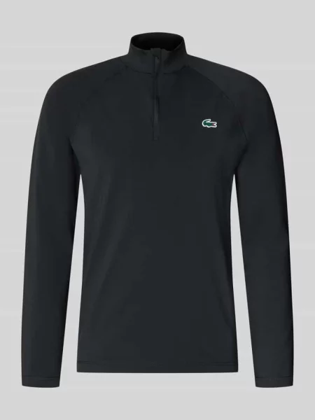 Bluzka sportowa z długim rękawem o kroju regular fit z technologią ultra-dry™ Lacoste Sport czarna