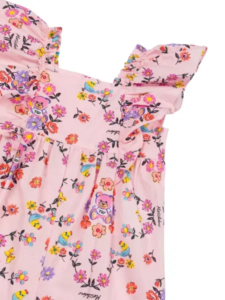 Krótki kombinezon dziecięcy Moschino różowy