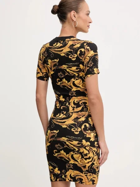 Versace Jeans Couture Rochie BAROCCO PORCELAIN negru
