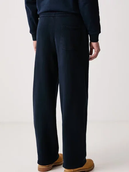 Tommy Jeans spodnie dresowe z bawełną granatowe