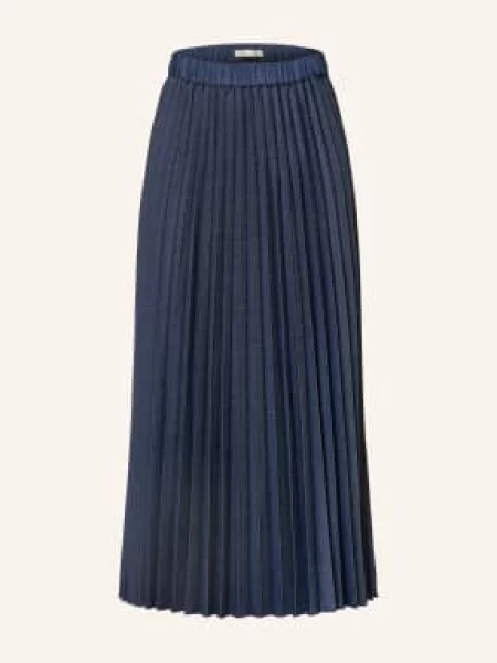 Inwear Spódnica Plisowana Cherrieiw blau niebieska
