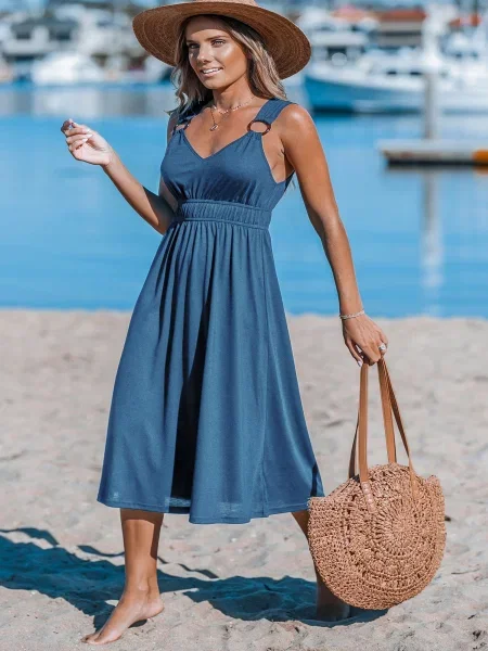 Сукня міді Cupshe синій