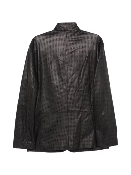 Geanta de piele Giorgio Armani negru