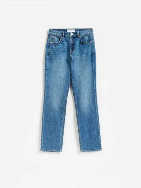 Reserved Blugi straight slim albastru