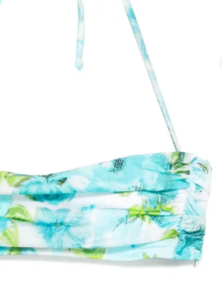 Top Chloé cu model floral cu imagine albastru
