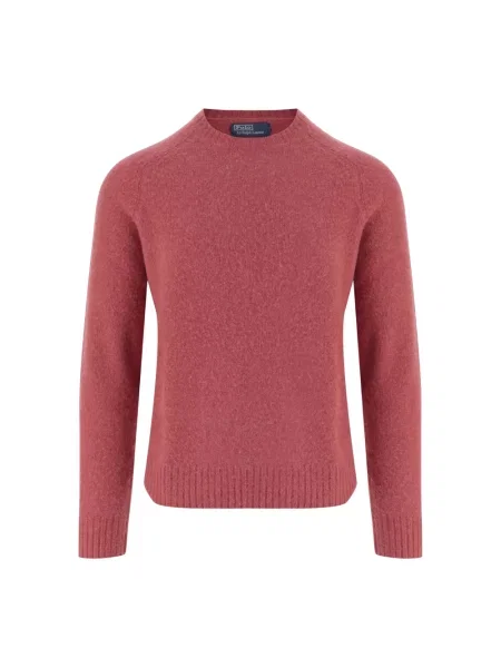 Sweter Polo Ralph Lauren z kaszmiru z łatami czerwony