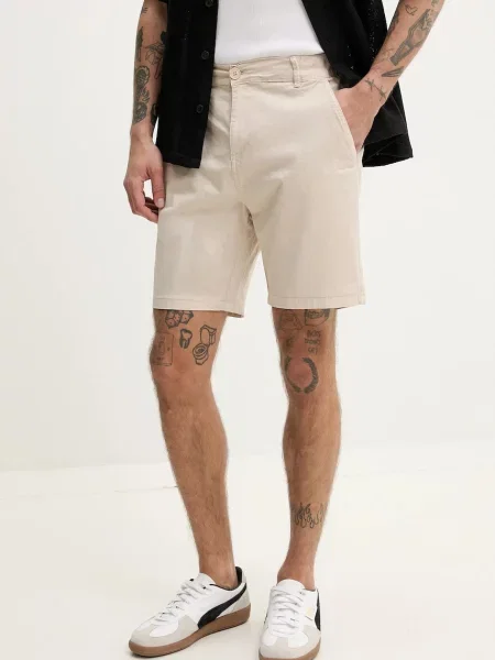 Resteröds Kraťasy Chin shorts béžové