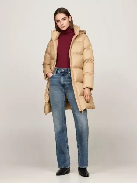 Tommy Hilfiger De puf geacă bej