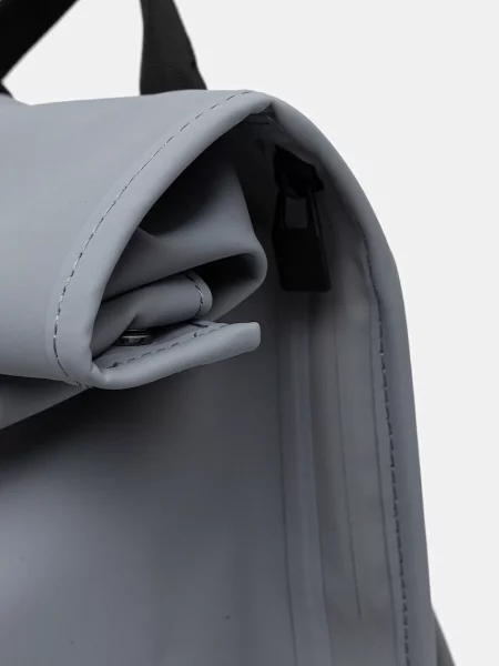 Рюкзак Rains Rolltop Rucksack W3 великий однотонний сірий