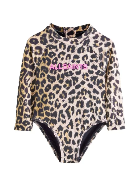 SmALLSAINTS Costum de baie întreg maro cappuccino / fucsia negru