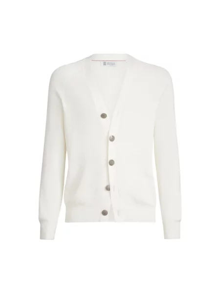 Sweter Brunello Cucinelli biały