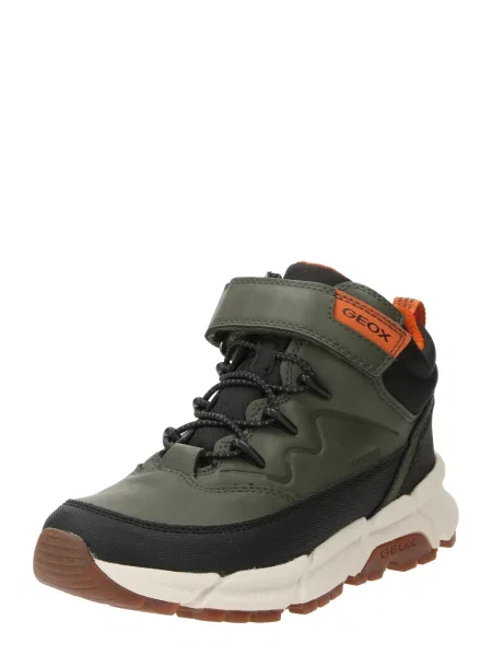 Olcsóbban. Cipő juniorskie Geox Flexyper Plus military/orange fekete