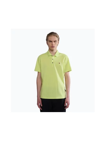 Футболка поло Napapijri Ealis yellow sunny жовта