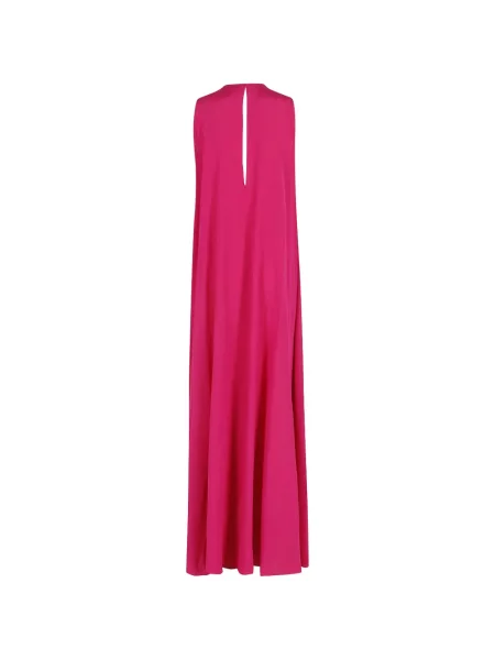 Rochie maxi Gianluca Capannolo de mătase drapată roz