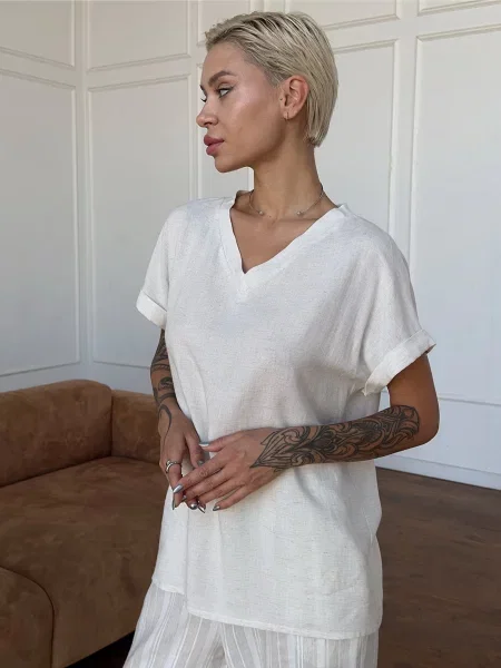 Leinle Футболка білий