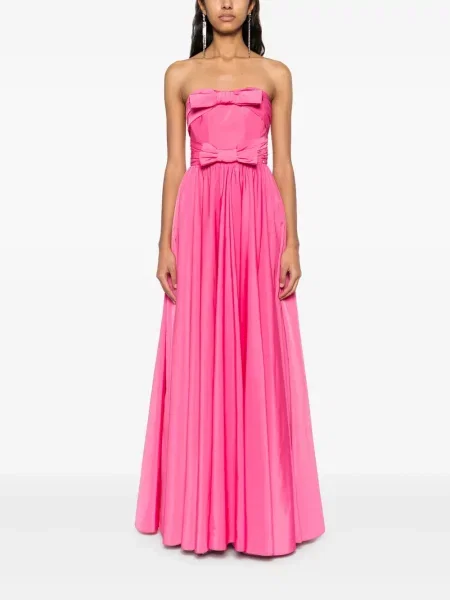 Rochie Nissa cu funde roz