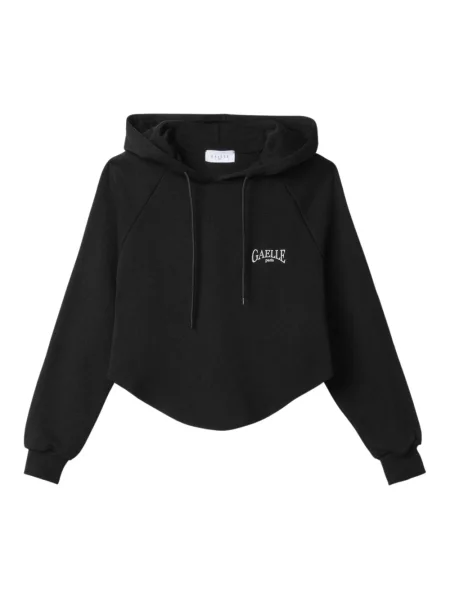 Bluza z kapturem Gaëlle Paris z kapturem z logo czarna