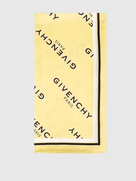 Хустка із шовку в принт логотипа Givenchy зелена