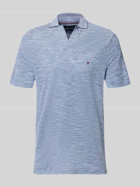 Koszulka polo z czystej bawełny o kroju regular fit Tommy Hilfiger niebieskie